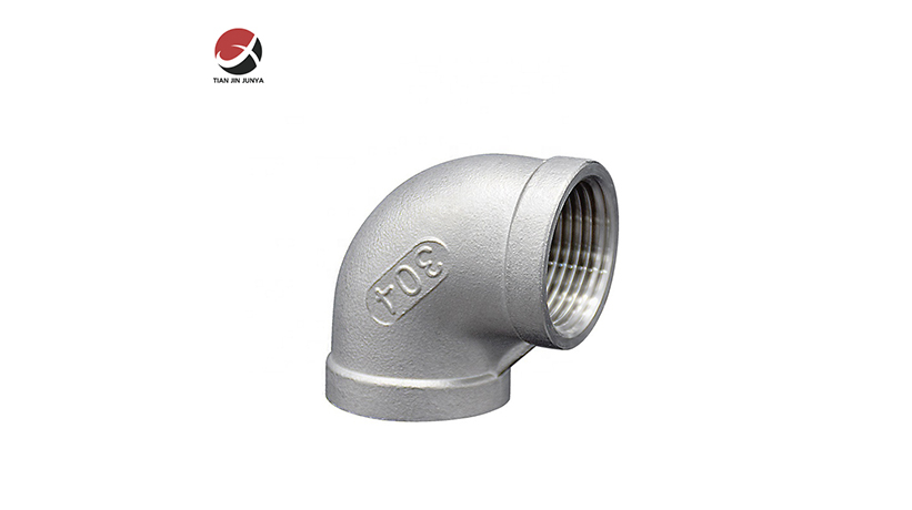 不鏽鋼鑄造(zào)90°内螺紋等徑彎頭(tou)