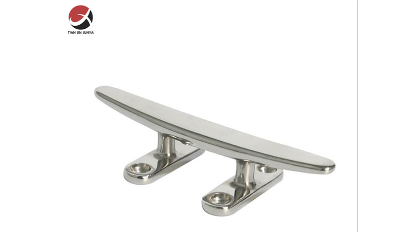 不鏽(xiu)鋼輕型扁羊角索(suǒ)栓-小快艇遊艇輪(lún)船鑄造